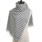 Women Fashion Sweet Thousand Birds Plaid Scarf