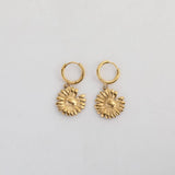 CREATIVE STAINLESS STEEL MIRROR PENDANT EARRINGS_CWMM5723