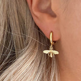 RETRO BEE FASHION PERSONALIZED EARRINGS_CWAJE1762