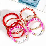 LOVE LOVE LOVE FRIENDSHIP GIFT HANDMADE BRACELET_CWMM3510