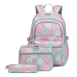 BACKPACKS FOR SCHOOL DONUT 3 PIECE SET GIRLS_CWAB5458