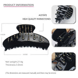 DIAMOND HAIR CLIP PONYTAIL CLIP LARGE SHARK CLIP_CWAHA4247