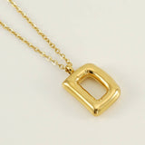 18K GOLD 26 LETTER PENDANT NECKLACE_CWAJE0676