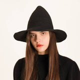 Halloween Folding Knit Hat Peaked Witch Hat