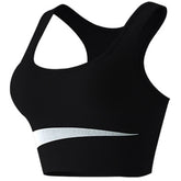CONTRAST COLOR WIRE FREE RUNNING YOGA SPORTS BRA_CWMU0291