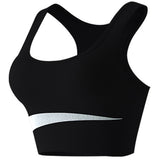 CONTRAST COLOR WIRE FREE RUNNING YOGA SPORTS BRA_CWMU0291