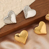 GOLDEN HEART 18K GOLD STAINLESS STEEL EARRINGS_CWMM3614