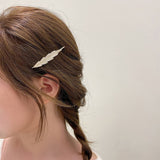 FULL DIAMOND PEARL FEATHER SIDE CLIP BANGS CLIP_CWAHA4785