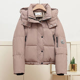 Standing Collar And Hat Thick Warm Padded Jacket