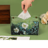 NEW OIL PAINTING LEATHER CREATIVE TISSUE BOX_CWMM2240
