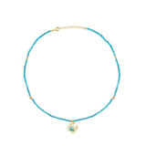 CACTUS PEARL BEADED CHOKER SWEET LUXE NECKLACE_CWAJE4613