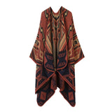 ETHNIC STYLE SHAWL WITH WARM CASHMERE SLIT CAPE_CWASC2244
