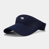 SUMMER BEAR EMBROIDERED BREATHABLE VISOR CAP_CWAH3308