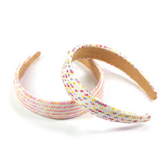 NEW WIDE BRIMMED STRAW HEADBAND_CWAHA0974