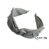 PEARL RHINESTONE KNOT WIDE HEAD BAND FOR WOMEN_CWAHA0622