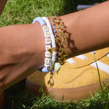 SWEET BLUE BEADED BRACELET IN 18K GOLD STEEL_CWAJE4800