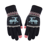 NEW JACQUARD DOUBLE LAYER DEER TOUCH SCREEN GLOVES_CWAG0239