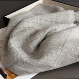 Chic Plaid Tassel Scarf Soft Cashmere Feel Wrap_ Cwasc03271