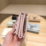 Cute Bow Heart Trifold Wallet With Coin Pouch_Cwab06215