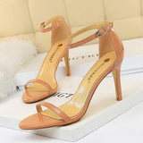 FASHION OPEN TOE WORD SANDALS HIGH HEELS_CWSHH0034