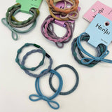 4 PIECES OF CANDY COLORED SIMPLE HAIR TIES_CWAHA1130
