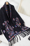 Cwocal0832_Geometric Jacquard Ethnic Style Tassel Shawl