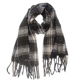 MIXED PLAID FRINGE SCARF UNISEX WINTER SHAWL_CWASC1282
