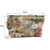 Large Canvas Makeup Bag Travel Cosmetic Pouch_Cuab00657
