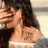 NICHE VERSATILE TEMPERAMENT ASYMMETRICAL EARRINGS_CWAJE1913