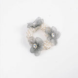 ELEGANT PEARL ORGANZA HAIR TIE FOR WOMEN_CWAHA6870