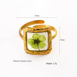 OPEN ADJUSTABLE STEEL RING WITH DRIED FLOWERS_CWMM8930