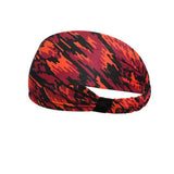 Wide Printed Sports Headband For Yoga Workouts_Cwmm7949