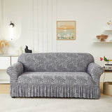 FLORAL SKIRTED SOFA COVER STRETCH FULL FIT_CWMM8323