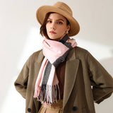 SWEET STRIPE WINTER SCARF SOFT MID LENGTH WRAP_CWASC0206