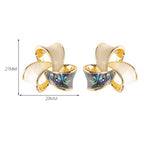 OIL DRIP ENAMEL MOSQUITO COIL EARRINGS_CWMM4283