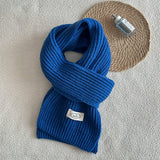 SOLID COLOR KNIT SCARF UNISEX WINTER ESSENTIAL_CWASC2280