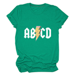 SUMMER NEW ARRIVAL PLUS SIZE TEE WITH LIGHTNING_CWTTS1476