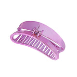 Metallic Simple Fashion Half Round Hair Claw
