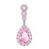 HOT SELLING TEARDROP CZ BELLY BUTTON PIERCING_CWMM9248