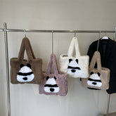 Winter Cute Casual Handbag Shoulder Plush Bag_Cwab3939