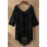 HOLLOW BEACH SUN PROTECTION SWIMSUIT COVER UP_CWMW0656