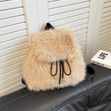 Winter Fashion All-Match Lightweight Plush Backpack_Cwab3929