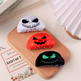 Cwaha1617_Halloween Pumpkin Skull Hair Claw