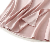 DARKPATTERN SATINFISHTAILSKIRTSLIT DRAPELONGSKIRT__CWBMS0295