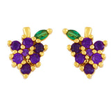 FRUIT STUDDED DIAMOND EARRINGS_CWAJE1042