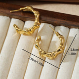 18K GOLD PLATED STAINLESS STEEL EARRINGS_CWMM3618