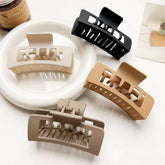 MATTE SQUARE HAIR CLAW MINIMALIST SHARK CLIP_CWAHA2826