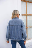 Vintage Wash Denim Long Sleeved Jacket_Cwjj0094