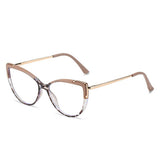 CAT EYE TR FRAME TEMPLES BLUE LIGHT FLAT GLASSES_CWASG0275