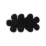 CHILDRENS PETAL FLOWER BLACK AND WHITE HAIRPIN_CWAHA2346